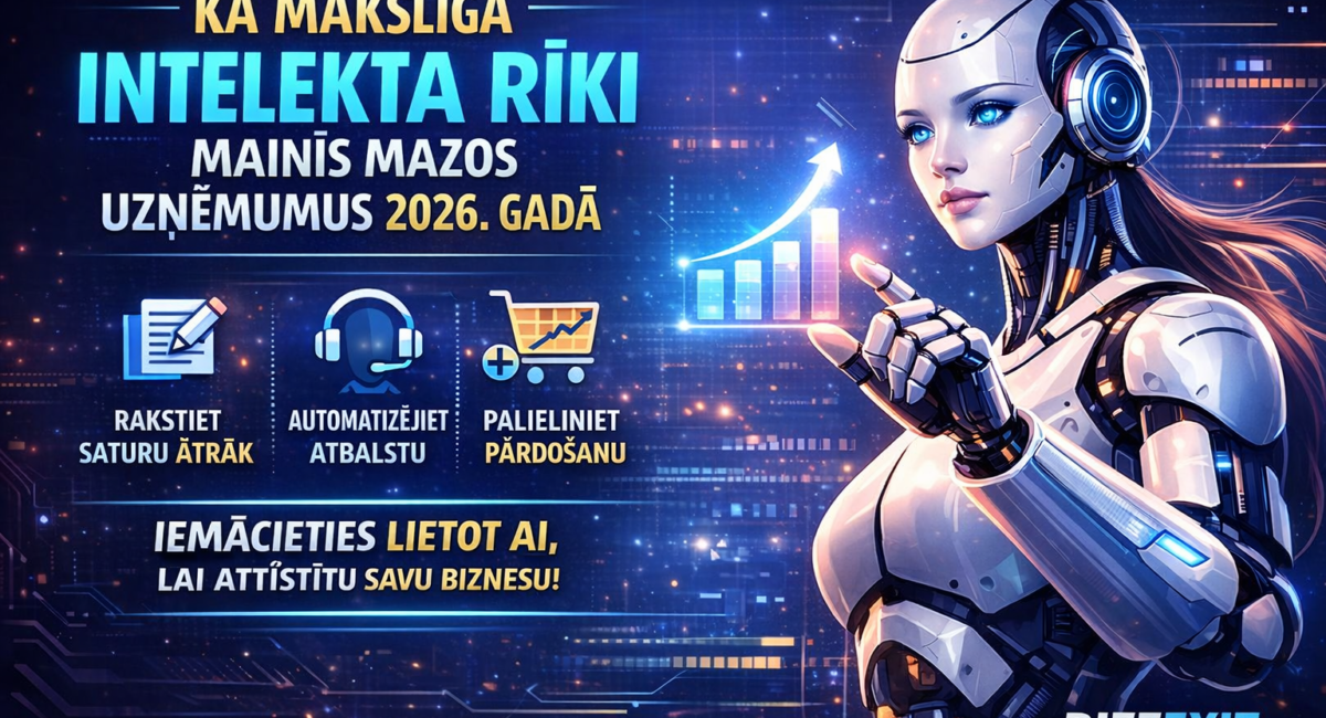 Kā mākslīgā intelekta rīki pārveido mazos uzņēmumus 2026. gadā (un kā jūs tos varat izmantot jau šodien)