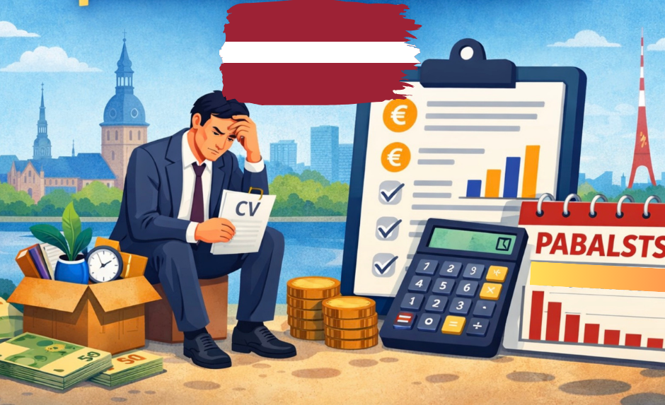 Bezdarbnieka pabalsta kalkulators Latvijā