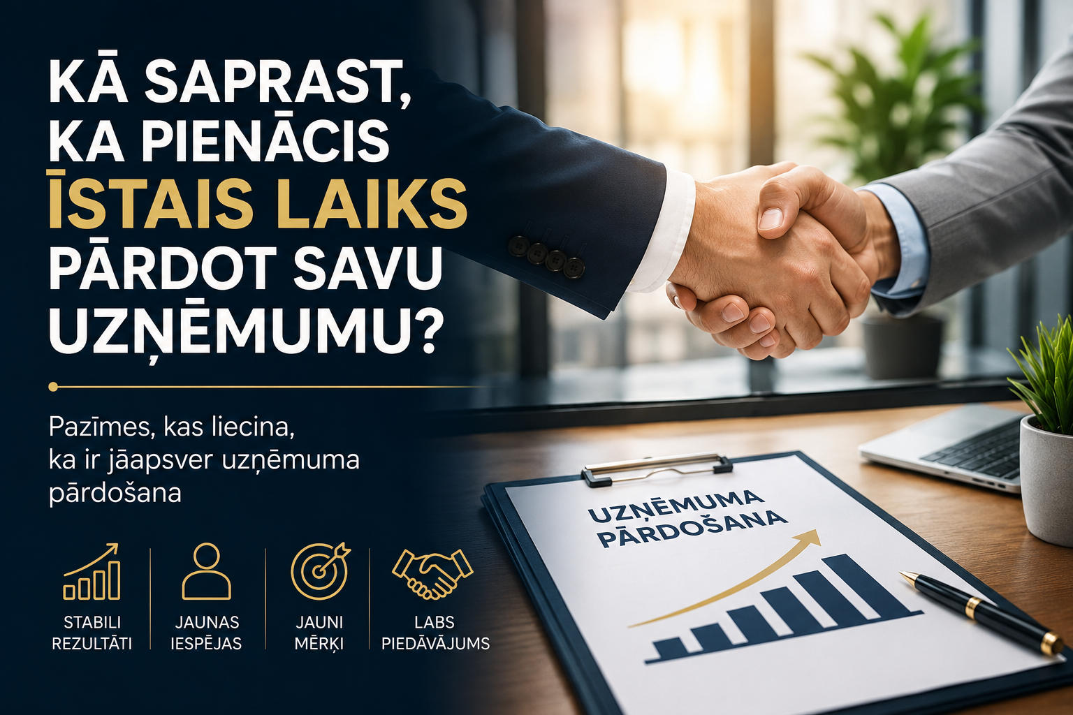 Vai ir īstais laiks pārdot savu biznesu? 7 svarīgi signāli
