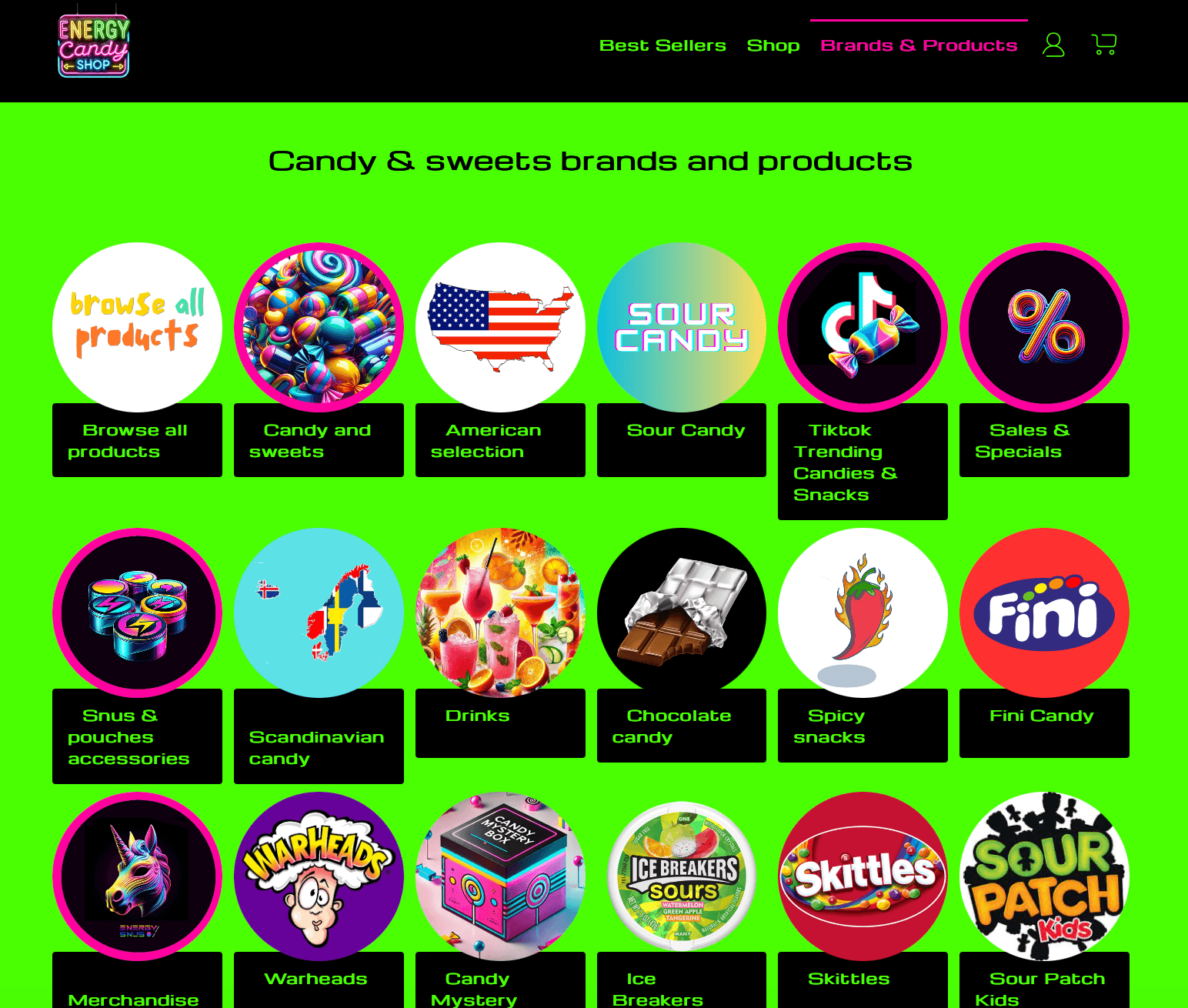 Pārdod e-kommercijas candy shop