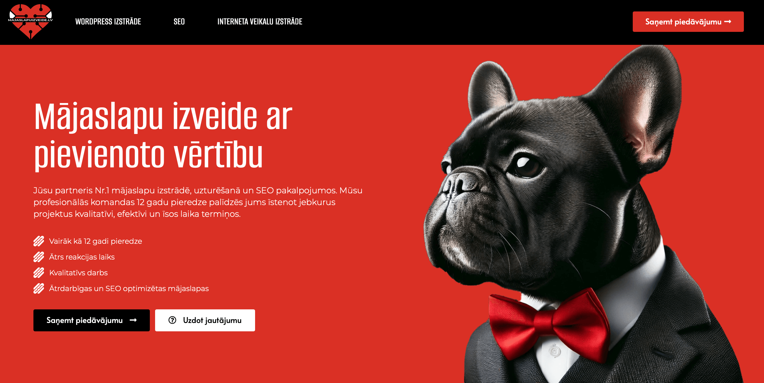 Mājaslapu izveide ar pievienoto vērtību