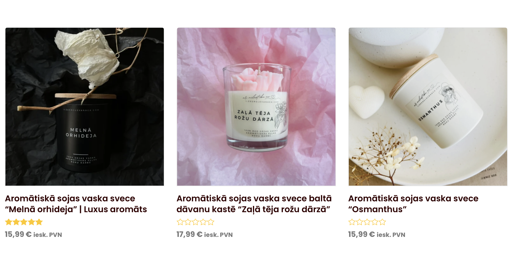 Pārdodam Latvijā ražotus produktus- kosmētiku, ziepes, sveces, rotas u.c.