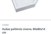 Liveno dušas kabīne + dušas paliknis