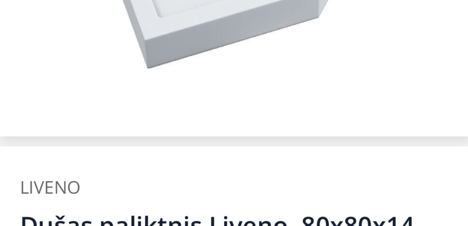 Liveno dušas kabīne + dušas paliknis