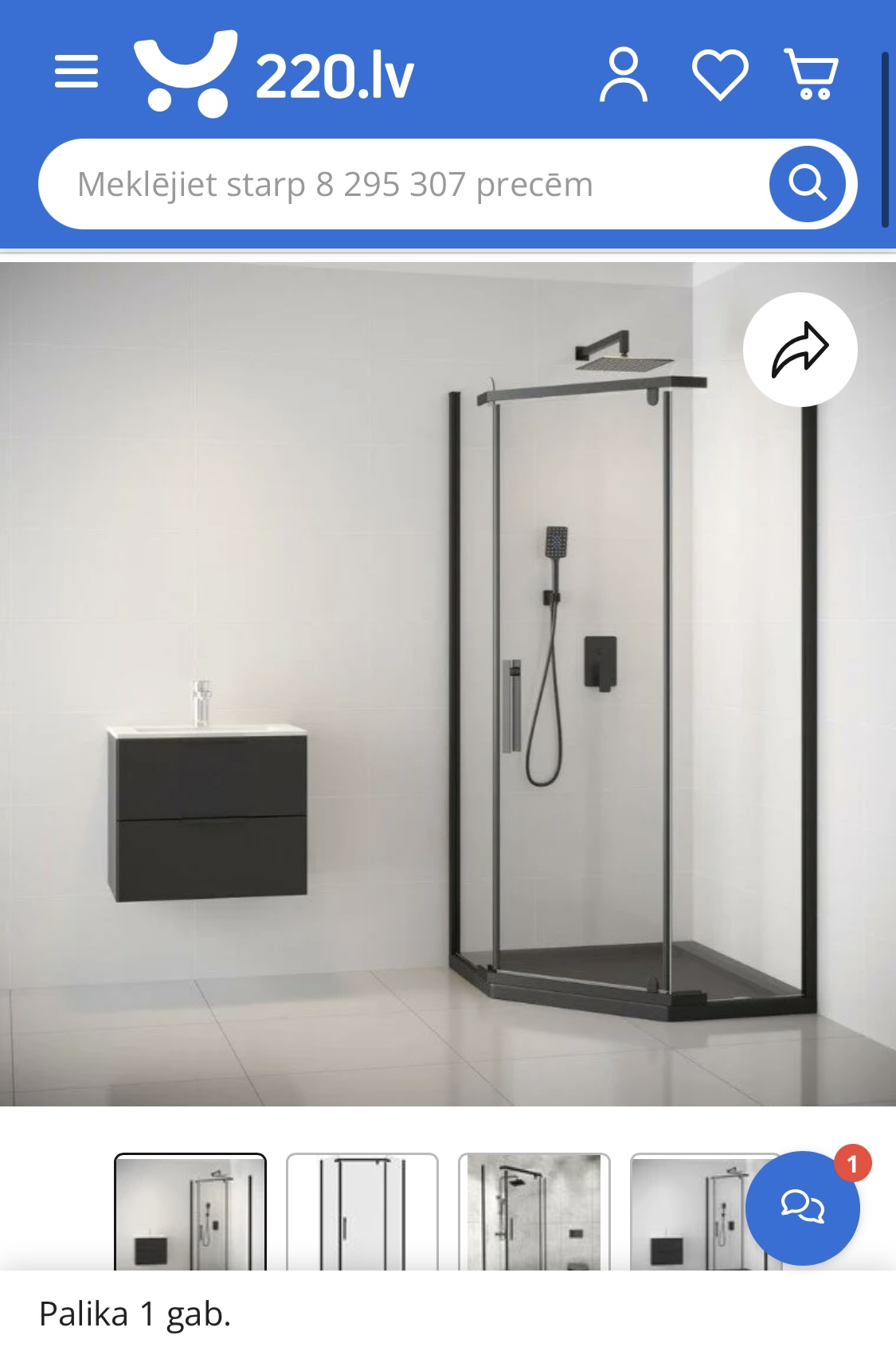 Liveno dušas kabīne + dušas paliknis