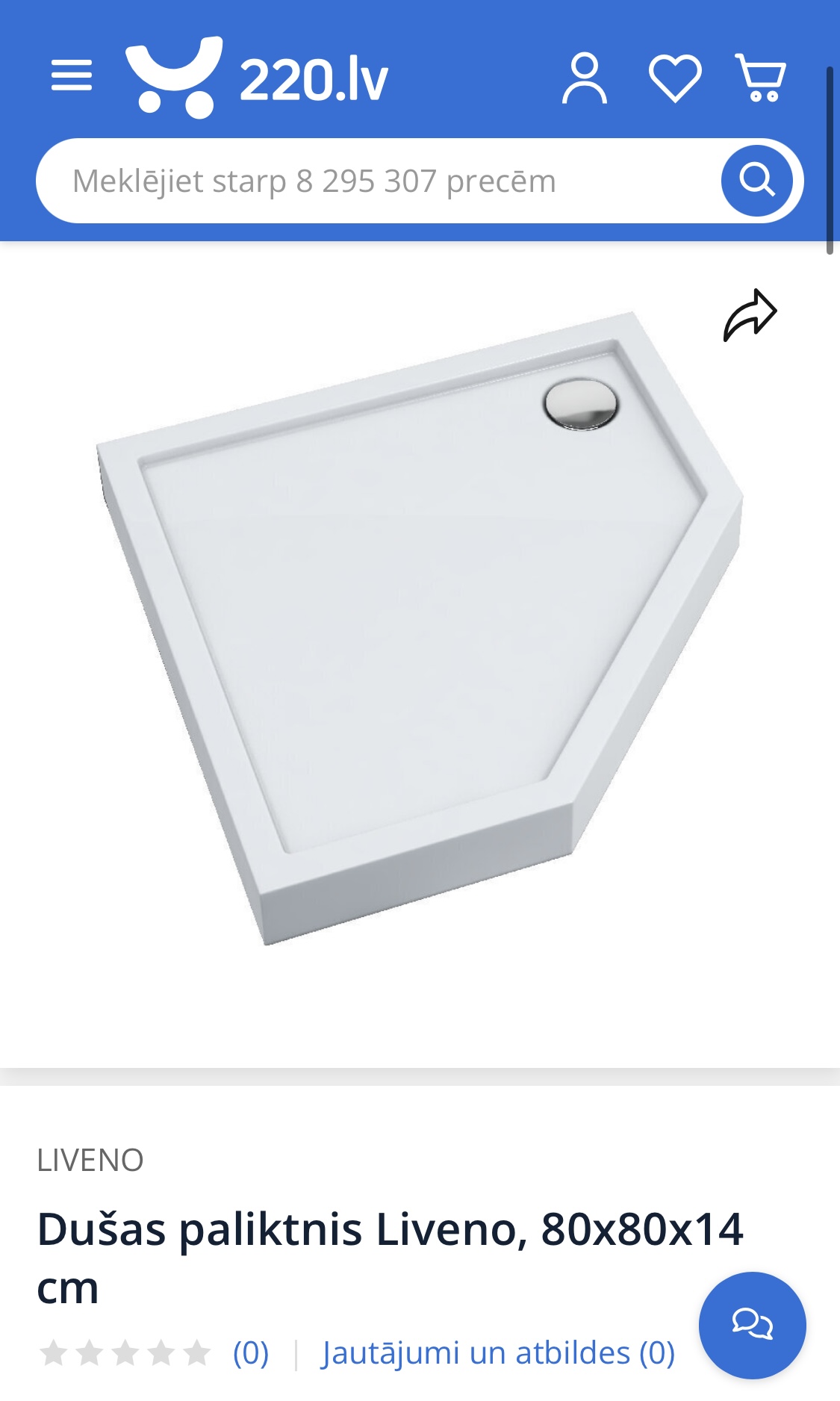 Liveno dušas kabīne + dušas paliknis