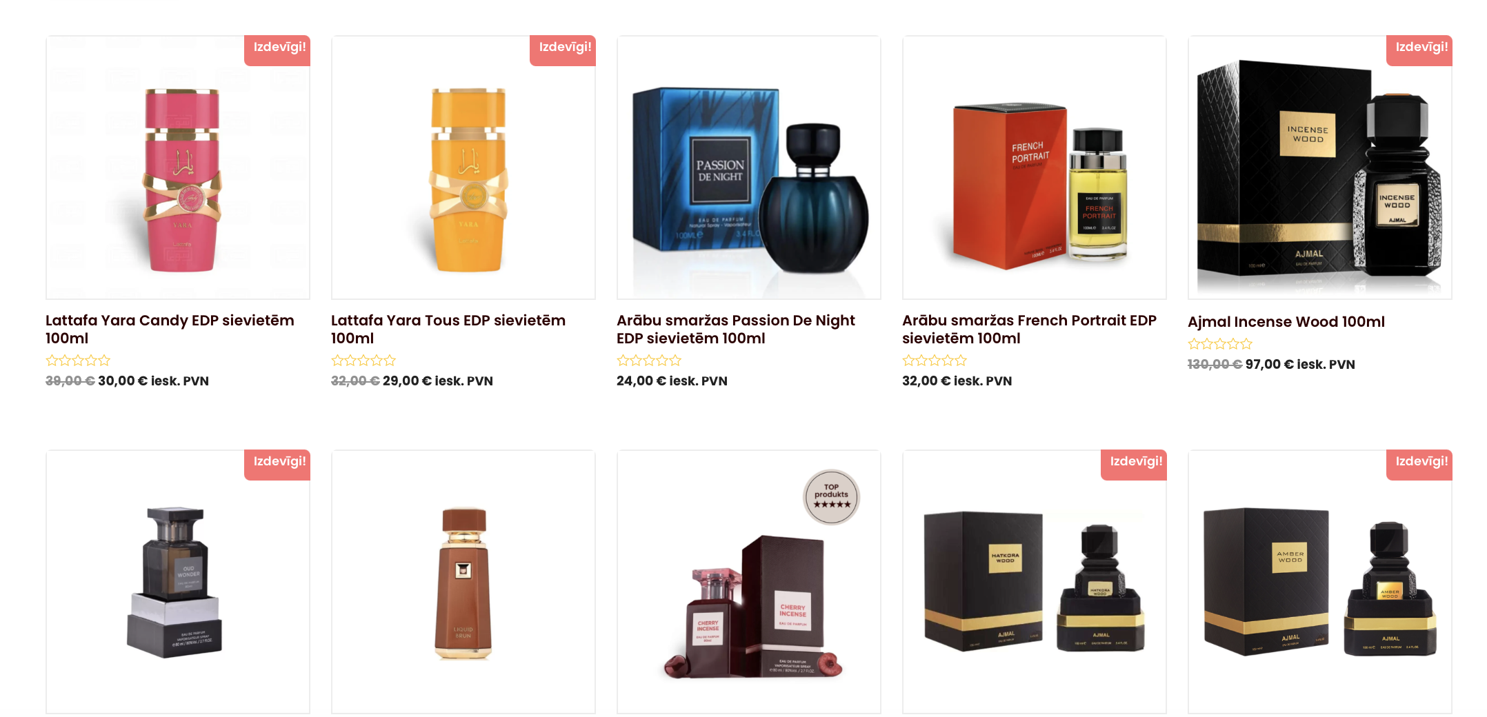 Arābu smaržas Rīgā un visā Latvijā- ienāc mūsu interneta veikalā GREZNI.LV un atrodi sev piemērotako.