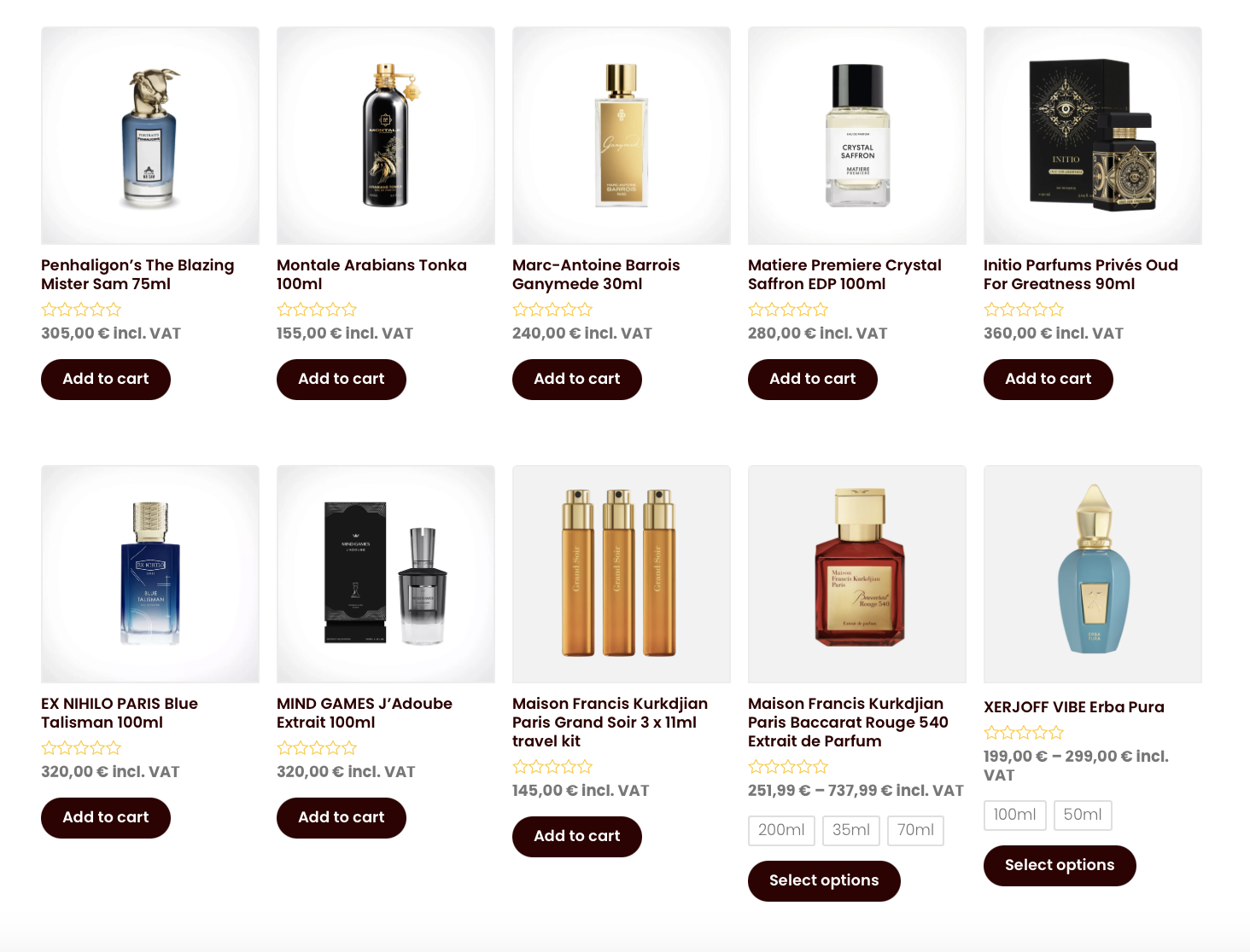 Niche perfumes