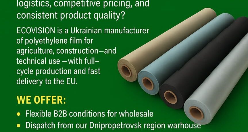 We are looking for a distributor of PE film, partnership with the manufacturer Ecovision