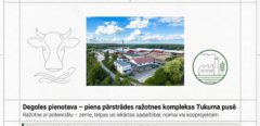Piena pārstrādes ražotne / investīciju un sadarbības iespēja – Latvija