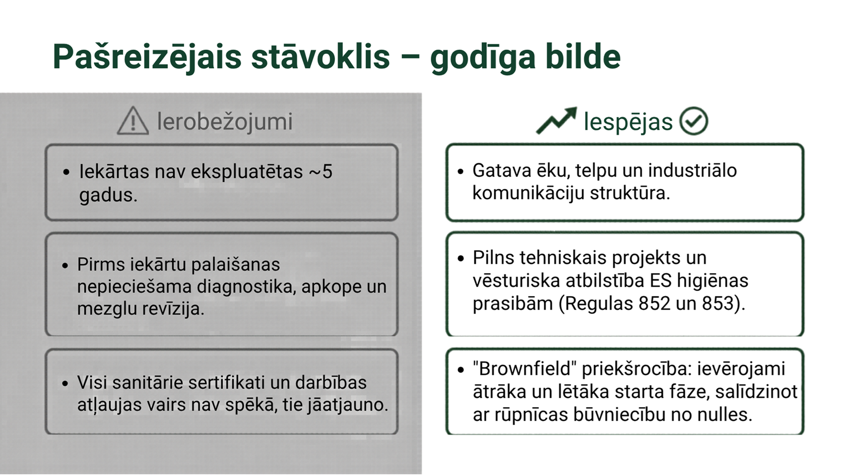 Piena pārstrādes ražotne / investīciju un sadarbības iespēja – Latvija