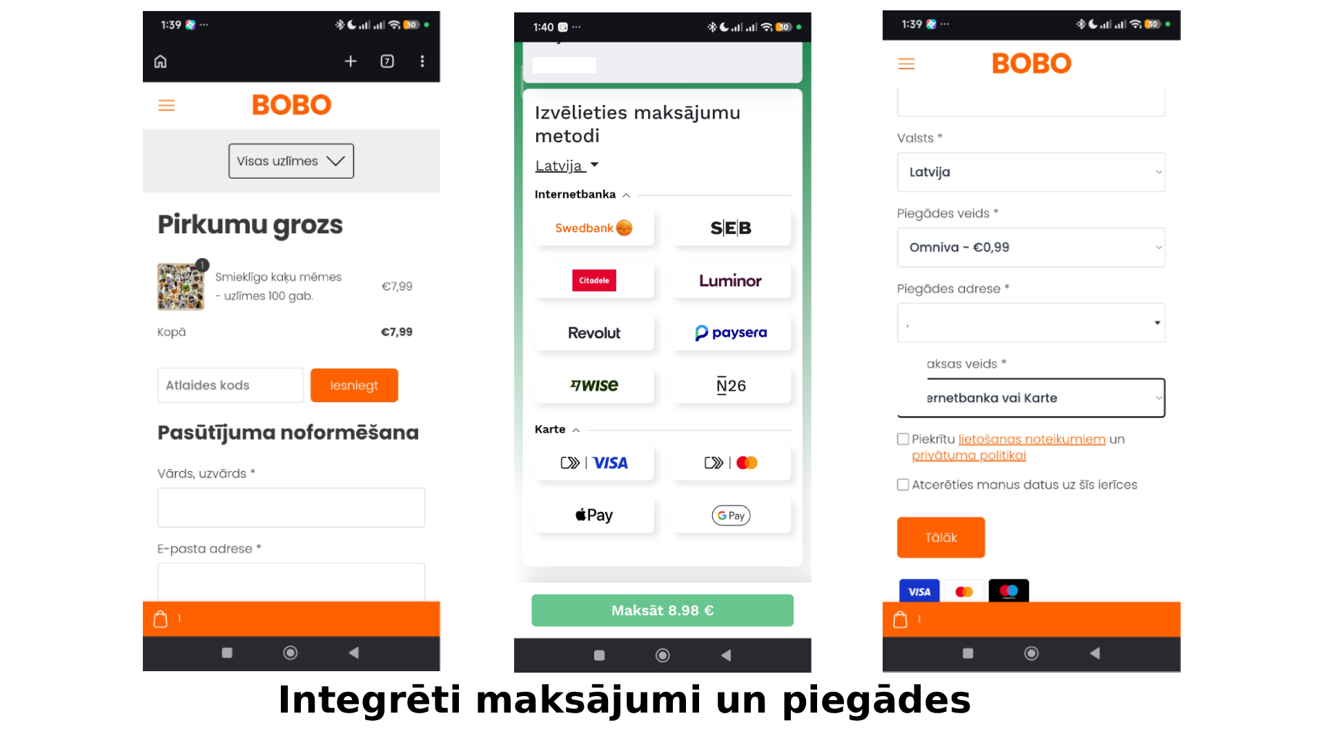 Pārdodu strādājošu interneta veikalu un zīmolu BOBO