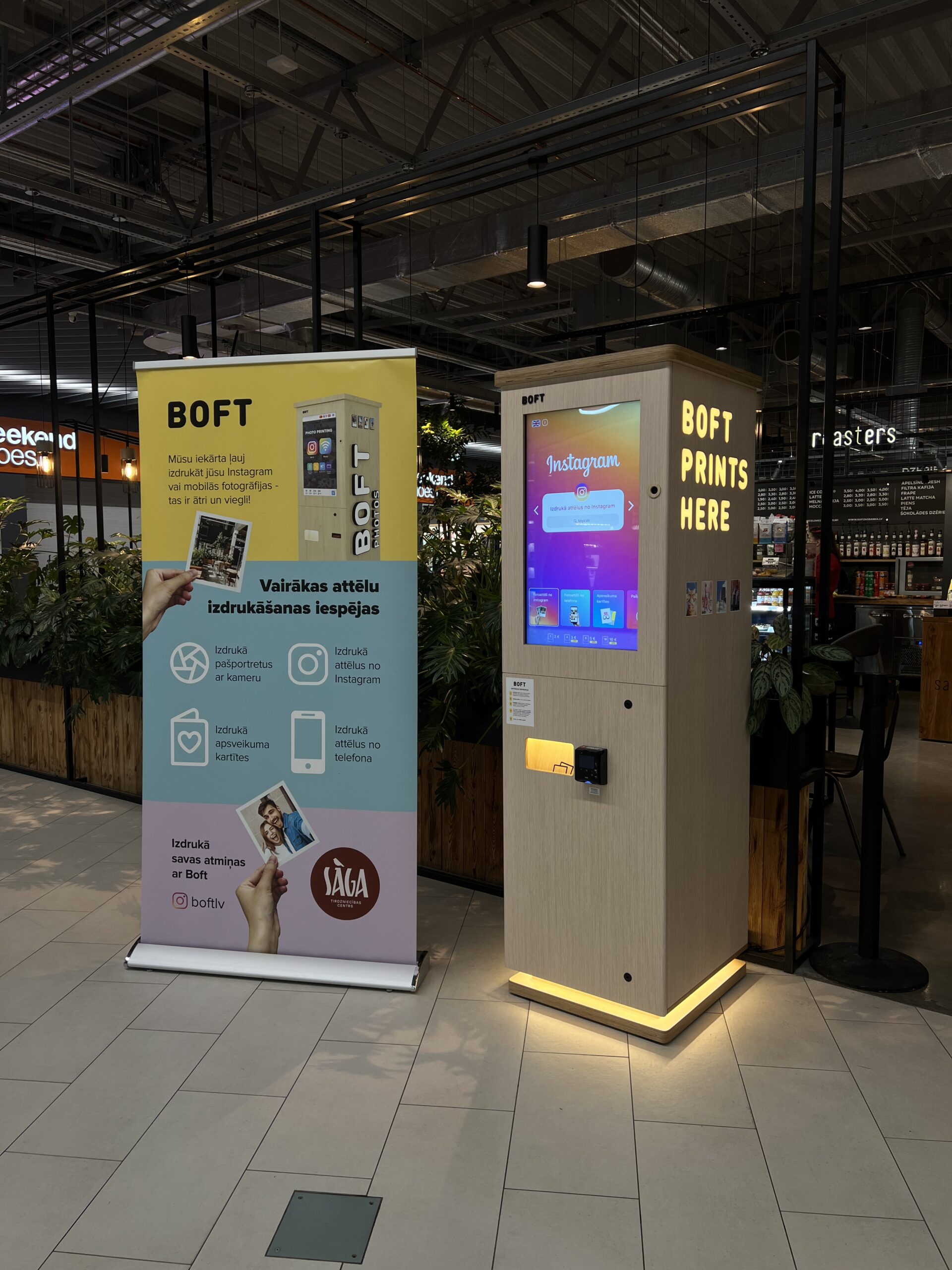 Pārdod darbojošos BOFT fotokiosku biznesu: 4 kioski Rīgas lielākajos tirdzniecības centros